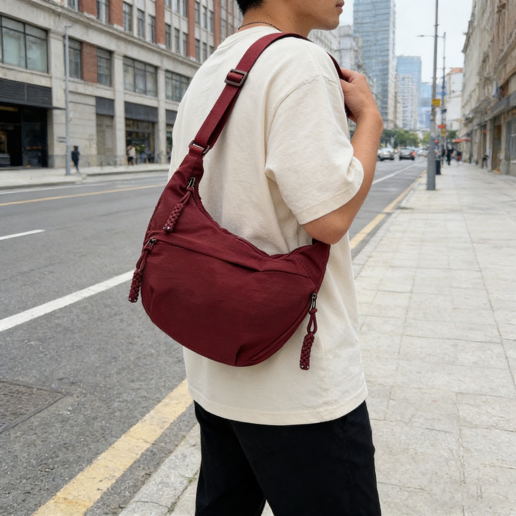 Bolsa De Ombro Simples, Bolsa De Axila Casual Nova Bolsa Transversal De Nylon Repelente De Água Para Mulheres em Oferta na Shopee