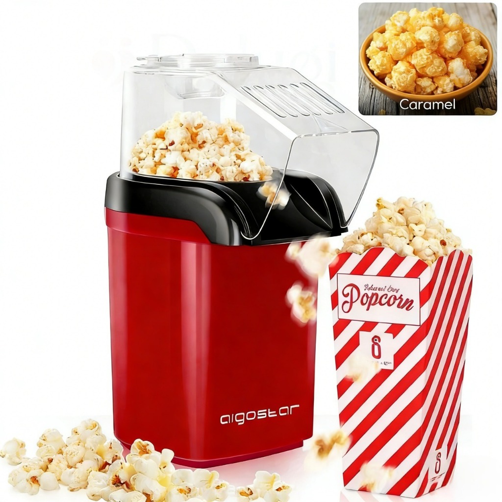 Pipoqueira Elétrica de Ar Quente – Máquina de Fazer Pipoca Sem Óleo, Minijoy 110V