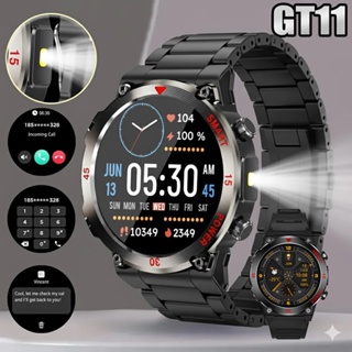 2026 Novo GT11 Relógio inteligente Bluetooth, relógio esportivo com lanterna 1.5 inches smartwatch em Oferta na Shopee