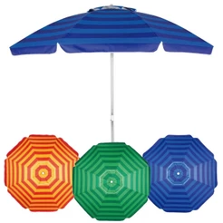Guarda Sol Grande MOR Alumínio 2,40m Articulado + Bolsa Resistente Proteção UV Verão Praia Piscina