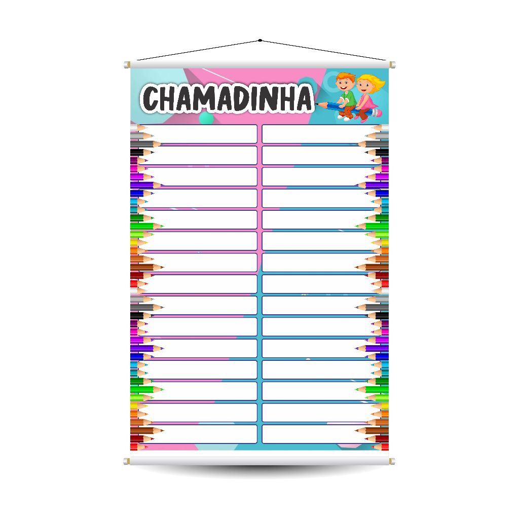 Banner Pedagógico Chamadinha Banner Escolar Várias Medidas OBS. NÃO ALTERAMOS A ARTE em Oferta na Shopee