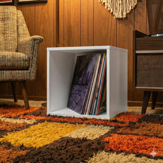 Nicho Para Discos Vinil Branco | Linha Premium – Record Box em Oferta na Shopee