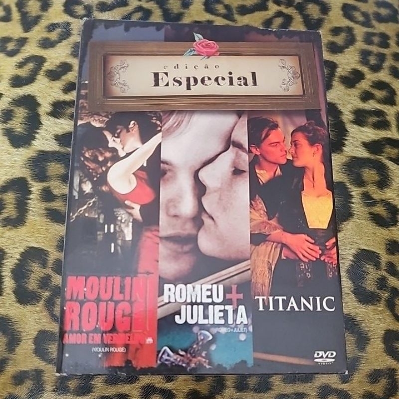 Box DVD 'Moulin Rouge - Romeu + Julieta - Titanic' (Edição Especial).