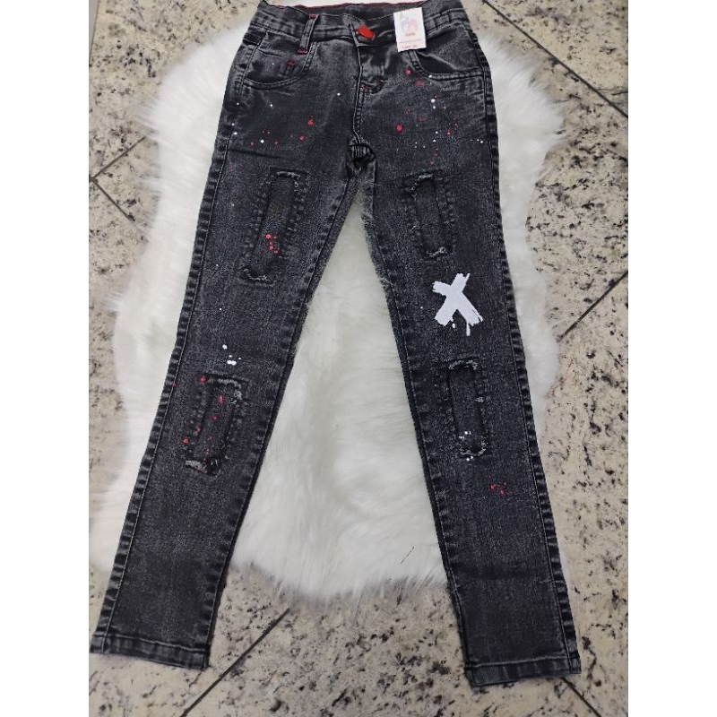 Calça jeans JOGADOR infantil e juvenil em Oferta na Shopee