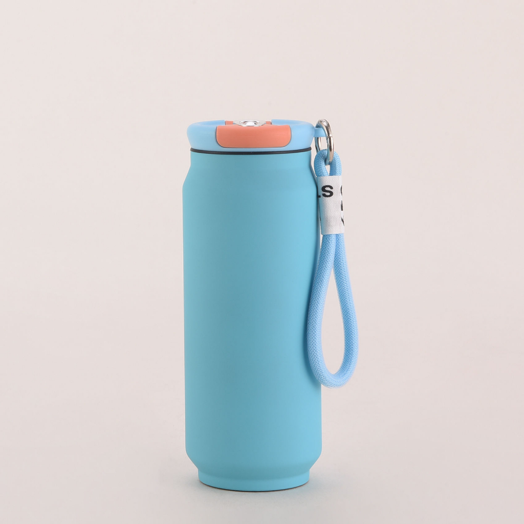 Garrafa Copo Térmico Inox 500ml Caneca Colorida Latinha Isolamento Térmico com Alça em Oferta na Shopee