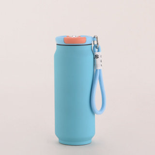 Garrafa Copo Térmico Inox 500ml Caneca Colorida Latinha Isolamento Térmico com Alça em Oferta na Shopee