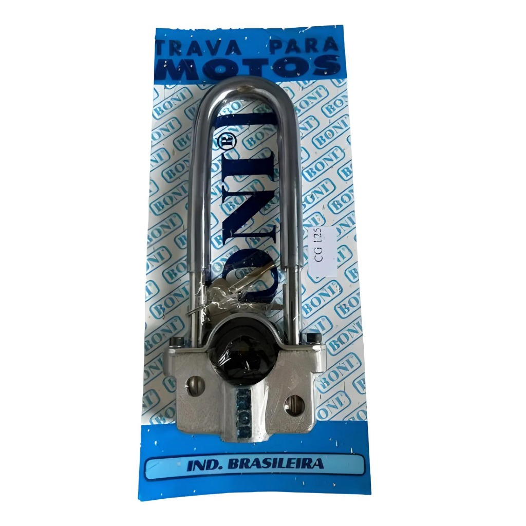 Tranca Trava Segurança Moto Titan 125/ Fan 125/ Cargo 125/ Ybr 125 em Oferta na Shopee