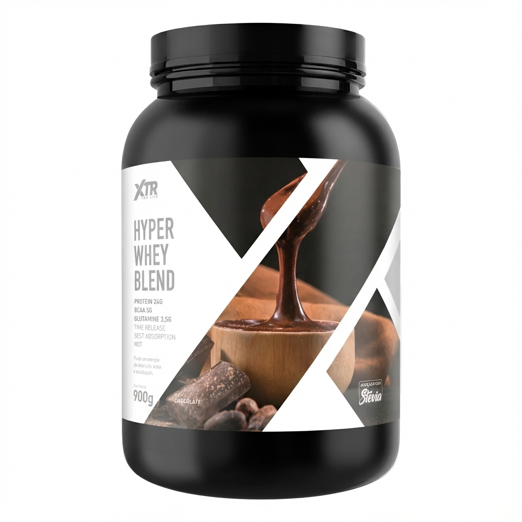 XTR Hyper Whey Blend 900g – Suplemento Proteico  (WPC + WPI + WPH)