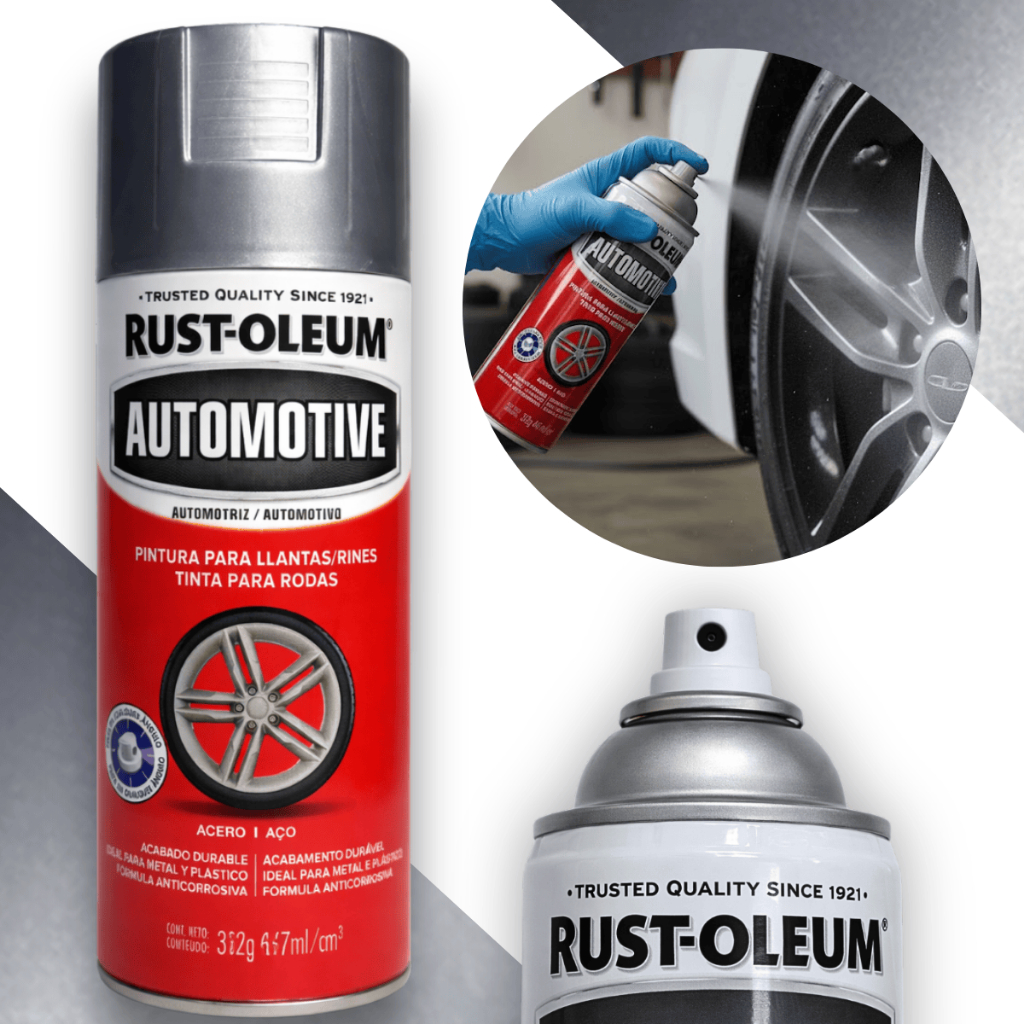Tinta Spray Para Roda Cinza Brilhante Automotiva Rust Oleum em Oferta na Shopee
