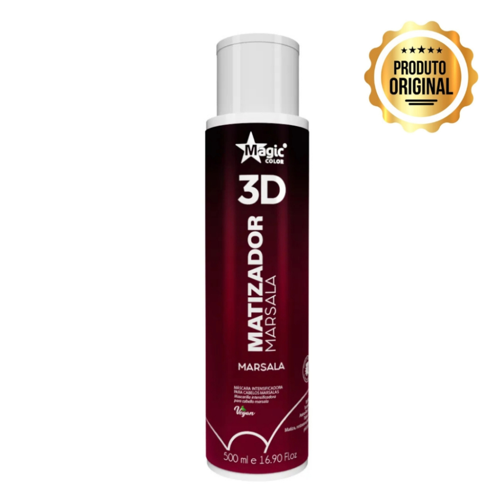 Magic Color Gloss Matizador 3d Marsala em Oferta na Shopee