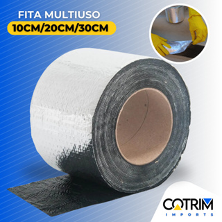 Fita Asfáltica Impermeável Manta Adesiva para Reparos Rufo,Calha,Telhado Veda Tudo 10cm, 20cm, 30cm em Oferta na Shopee