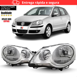 Par/Un Farol Polo 2007 2008 2009 2010 2011 2012 2013 2014 Cromado em Oferta na Shopee