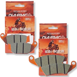 Kit Pastilhas de Freio Xre 190 Até 2024 / Xre 300 Abs 2019-2023 Diafrag Trail (Cerâmica)