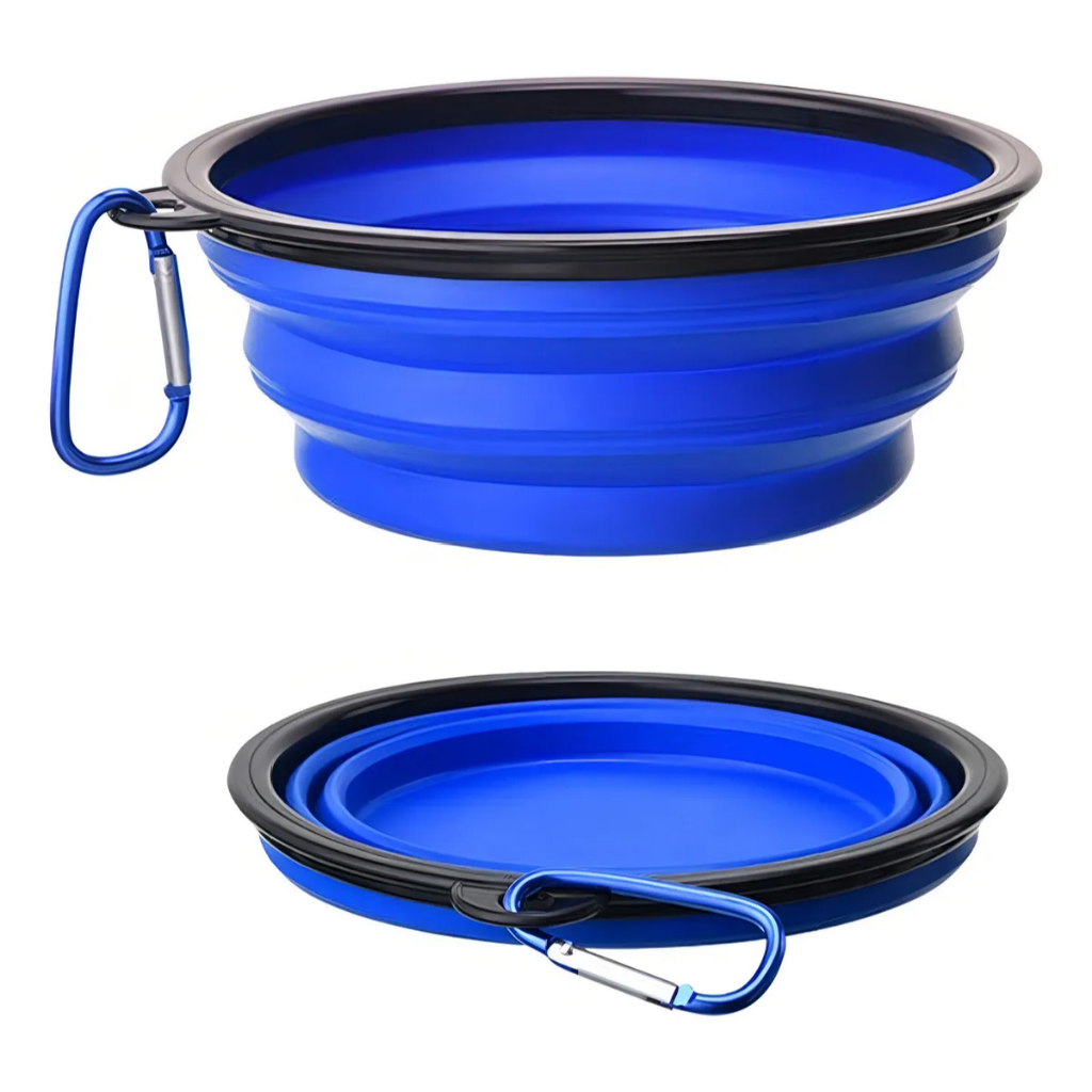 Pote Comedouro Bebedouro Portátil Retrátil Pet Cães Gatos Viagens Passeios Material Atóxico Diversas Cores