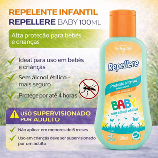 Repelente Repellere Baby 100ml Sem Álcool Proteção Intensa Até 4h em Oferta na Shopee