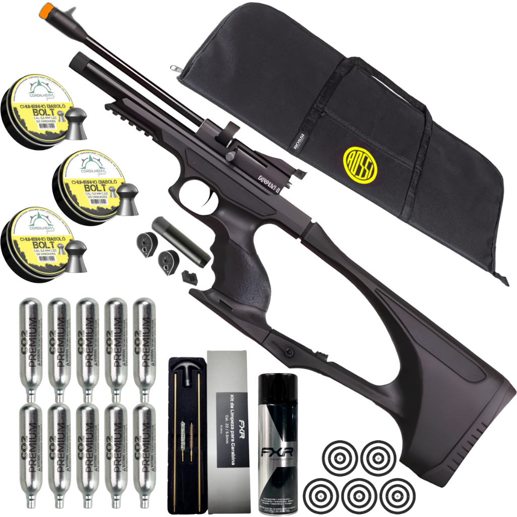 PISTOLA/CARABINA TAG SERPENT-S CO2 5,5MM em Oferta na Shopee