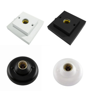 Plafon Quadrado e Redondo 100W Interneed Branco e Preto E27 Casa Luminária Apartamento Área Interna Sala Quarto