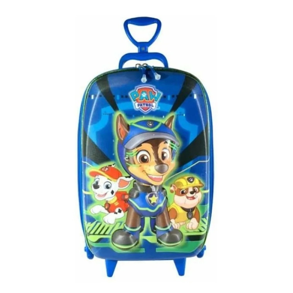 Mochila De Carrinho Diplomata 3d Patrulha Canina Maxtoy Azul