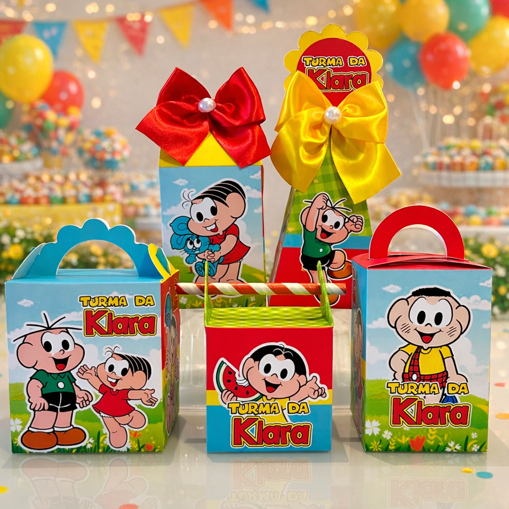 Kit Caixinhas Turma da Mônica | Pegue e Monte em Oferta na Shopee