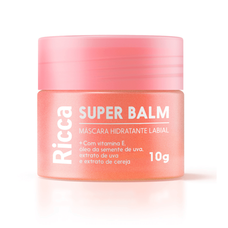 Máscara Hidratante Labial Super Balm Ricca 10g