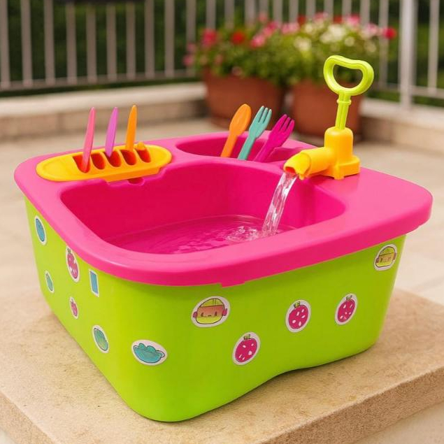 Pia Infantil Acqua Brink com Torneira que Sai Água – 22 Peças em Oferta na Shopee