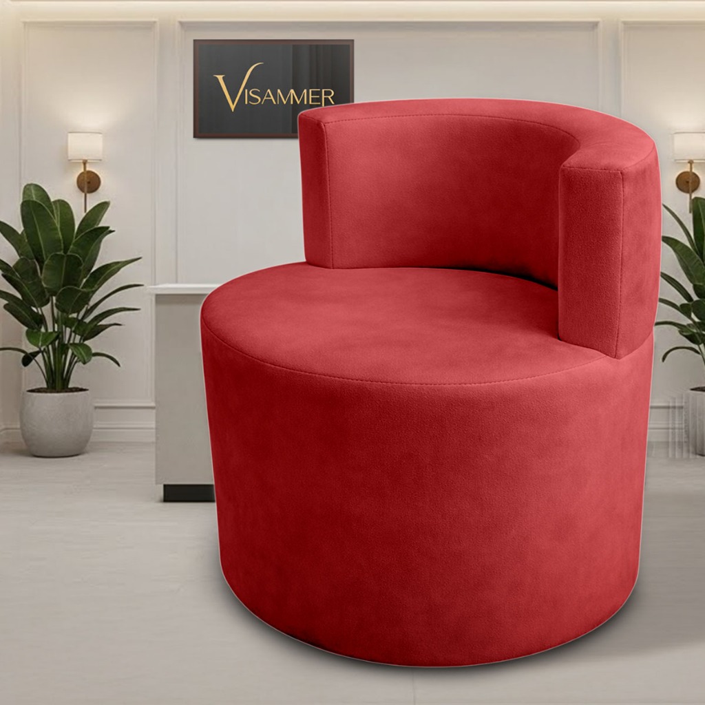 Poltrona Sofazinho Sofá Orgânica Design Sofisticado Luxo Fino Acabamento Visammer Tecido Veludo