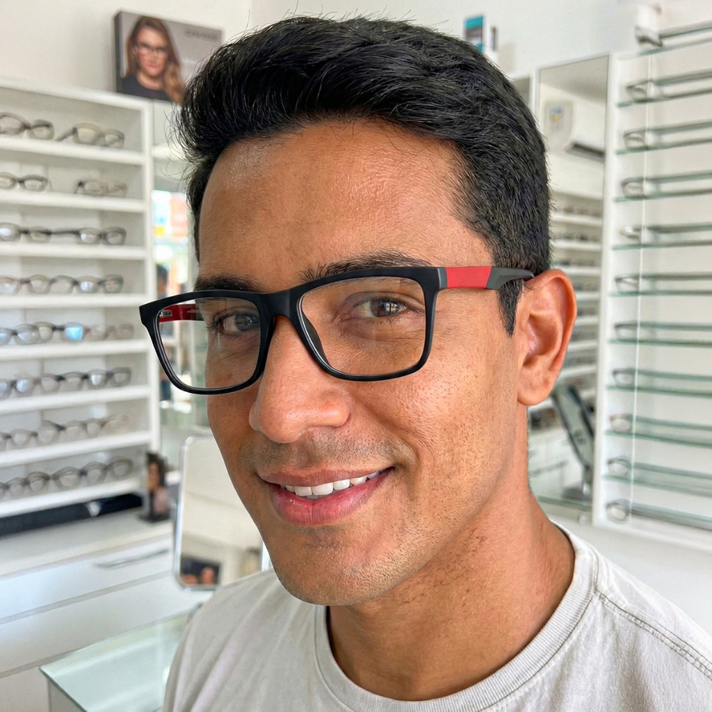 Armação para Grau Masculina Retangular Ilook Fashion Urbano Preto Fosco Estilo e Resistência