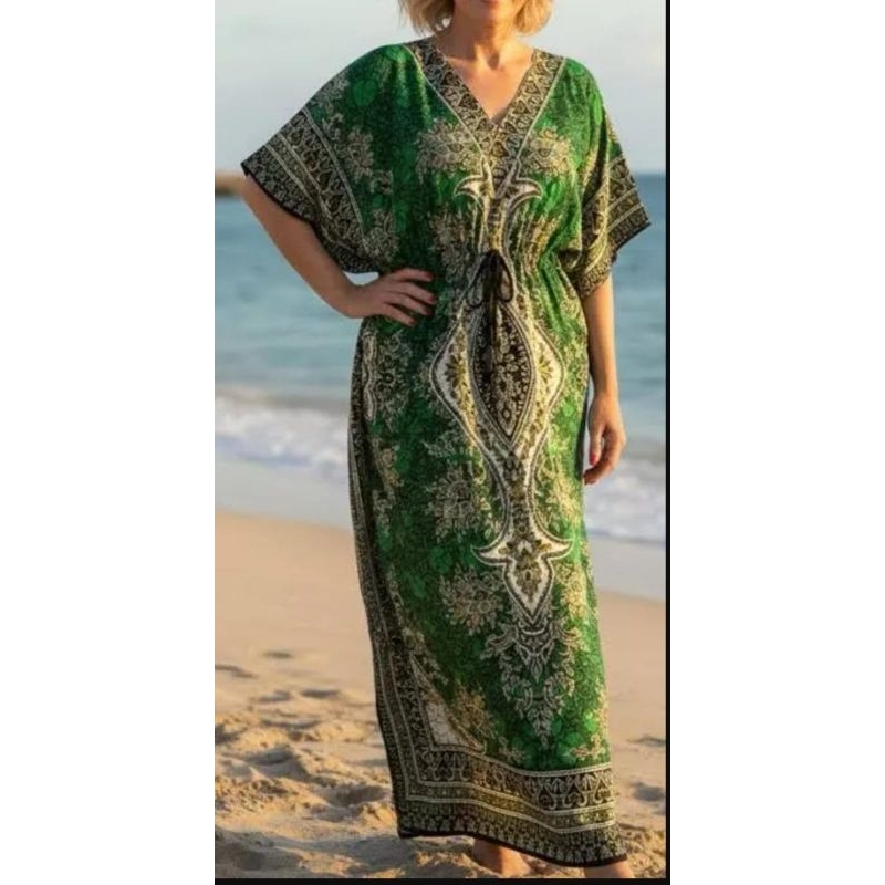 vestido indiano kaftan longo