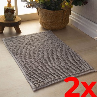 Kit 2 Tapetes De Banheiro Bolinha Popcorn Antiderrapante Chenille em Oferta na Shopee