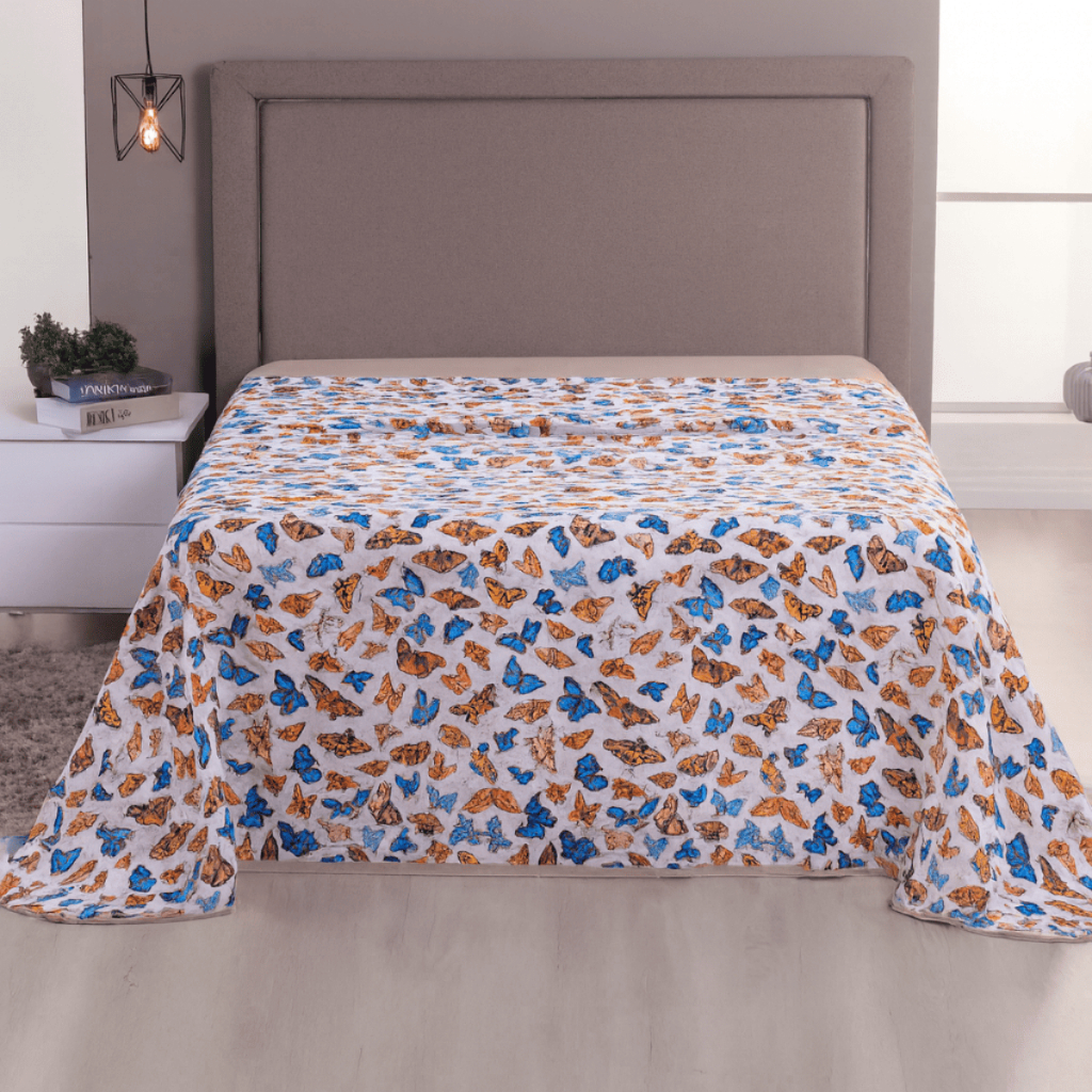 Lençol Avulso Sem Elástico Estampado Solteiro, Casal, Queen OU King Malha 100% Algodão