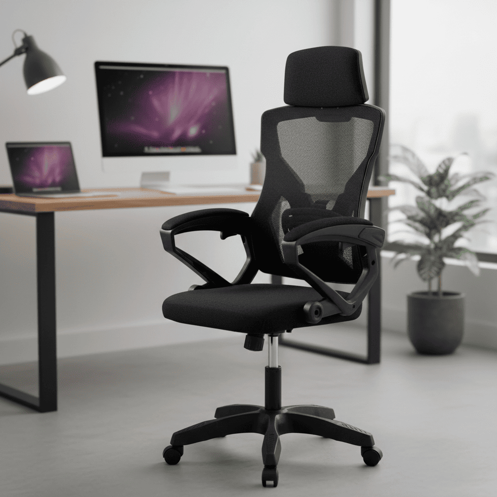 Cadeira Executivo Gamer Ergonômica Ajustável Preta com Conforto Luxo Design Moderno para Escritório