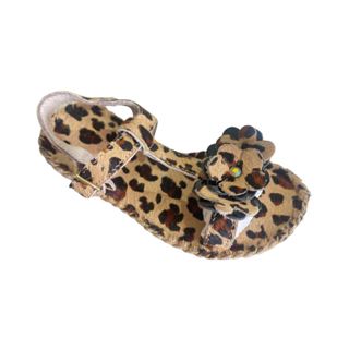 Sandália Infantil Feminina em Couro Legítimo estilo Salomé Delicada em Oferta na Shopee