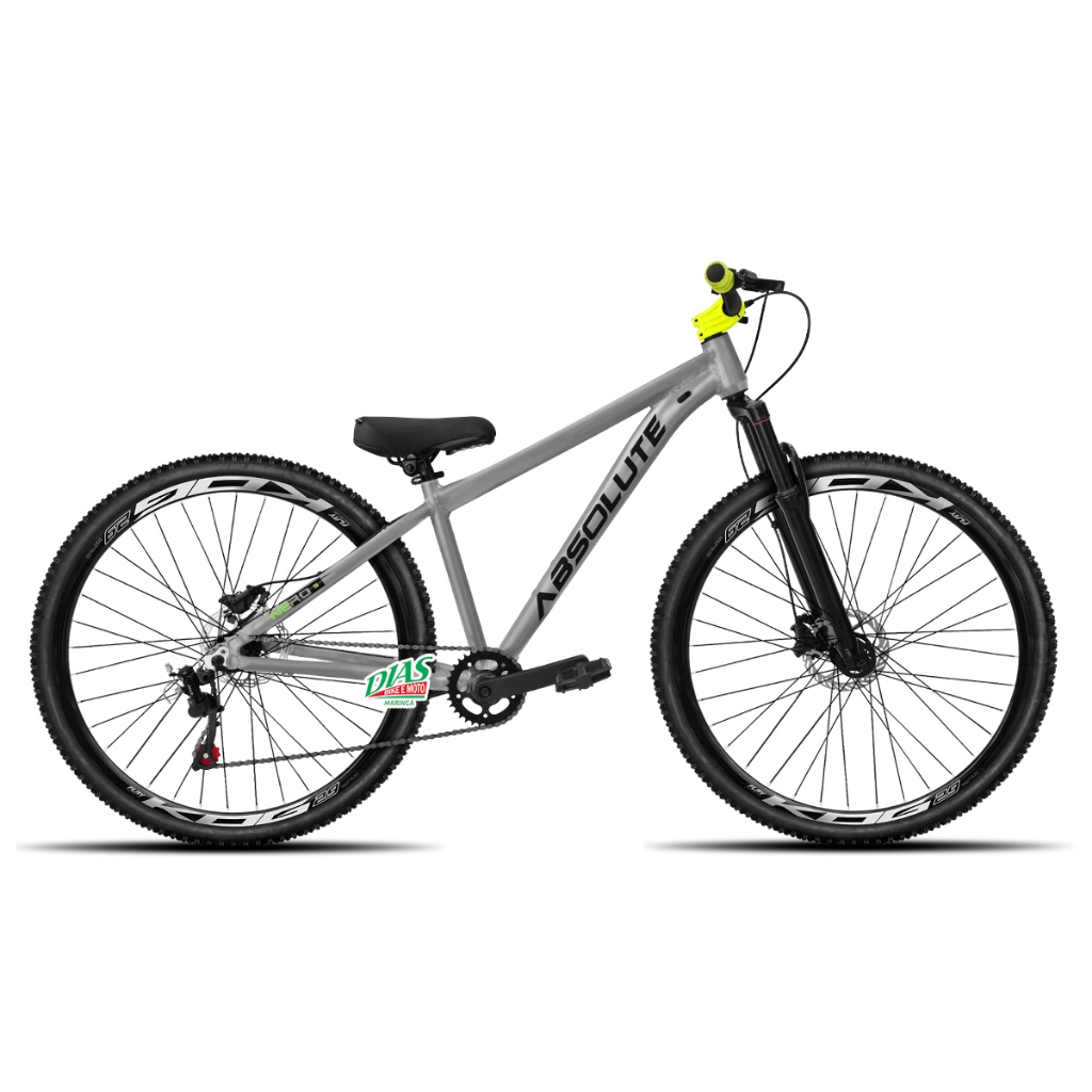 Bicicleta aro 29 do Grau Absolute Nero 5 Freio a Disco Mecânico Pneus Flame kit Single 1x1