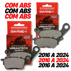 Kit Pastilhas de Freio Nmax 160 Com Abs 2017-2025 Diafrag