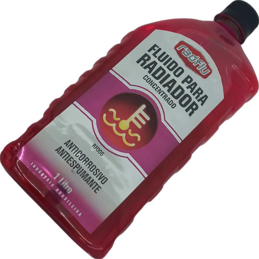 1L de Aditivo Anti Fervura Radiador Concentrado Rosa Radflu em Oferta na Shopee