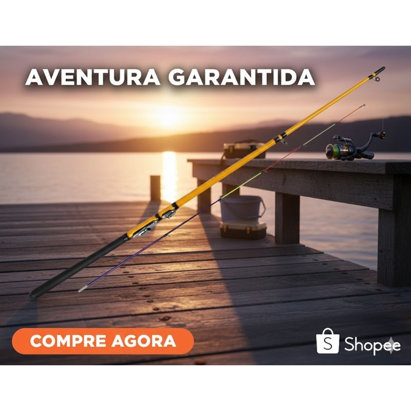 Vara Para Molinete Cmik 1,50m 2 Partes 8-25 Lbs Resistente