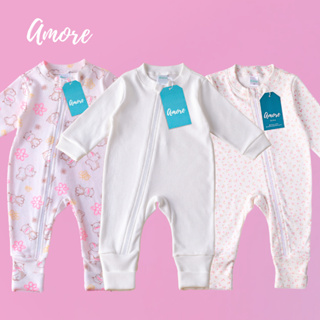 Kit 3 Macacão Bebê Confortável Amore Vira Pé com Ziper Amiguinha Floral 100% Algodão em Oferta na Shopee