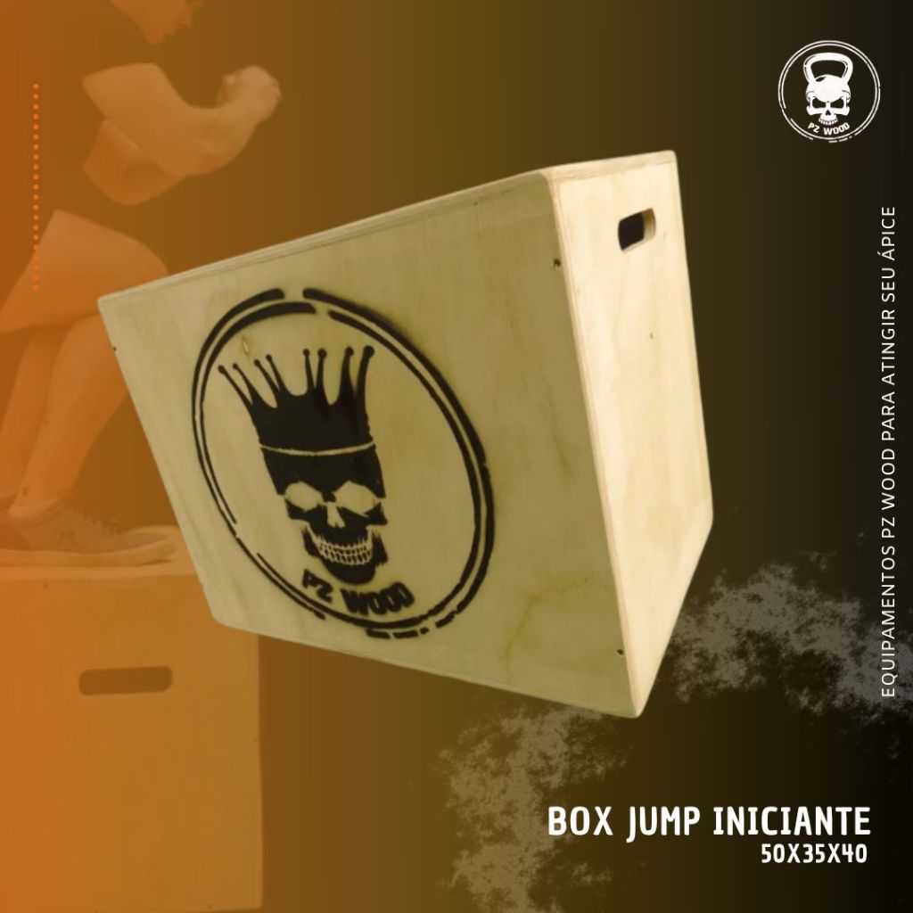 Jump Box INICIANTE - Caixa Box Jump 50x35x40 - Caixa de Salto