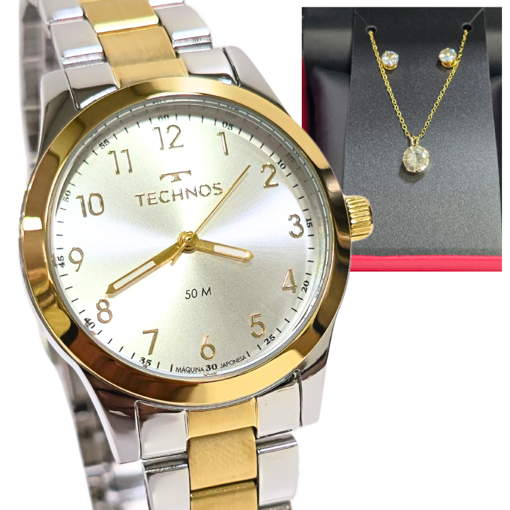 Relógio Technos Analógico Kit Feminino Boutique 2035MKK/5K