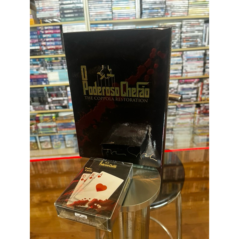 Box Dvd “O Poderoso Chefão - The Coppola Restoration” 4 Discos + baralho