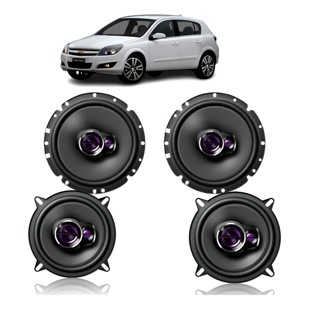 Kit Alto Falante Pioneer Portas Vectra Gtx Com  Fix  Pioneer Portas Vectra Com Suporte