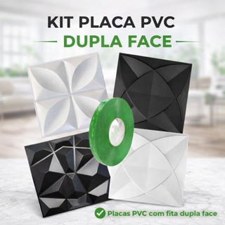 Kit 20 á 120 Placas PVC 3D Com Dupla Face Revestimento Decoração Sala Quarto Cozinha Envio Rápido em Oferta na Shopee