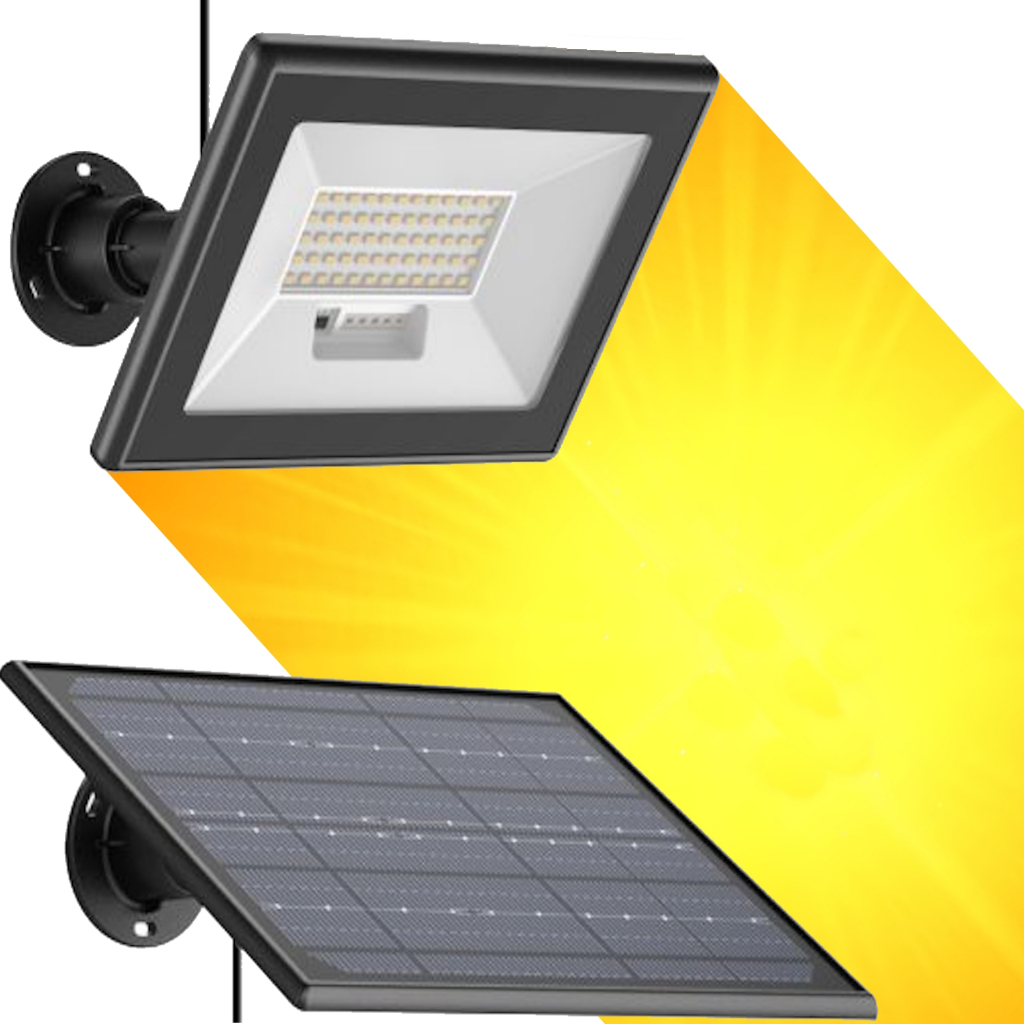 Refletor Solar Jardim 60 Leds 600x Colorida Verde Branco Frio e Quente Spot Luminária Chão Parede