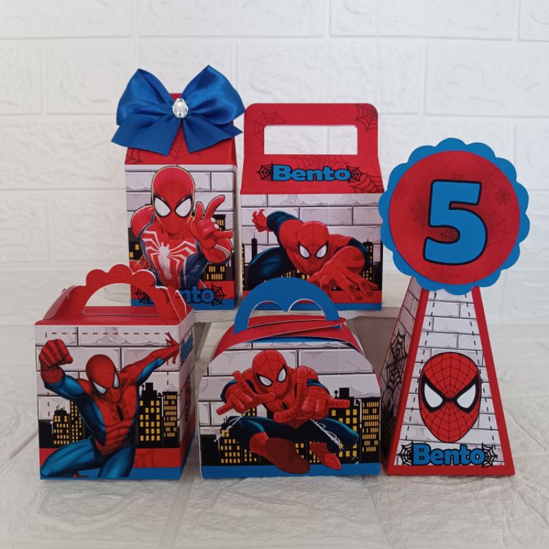 kit caixas personalizadas homem aranha/ caixinhas/lembrancinhas festa aniversário homem aranha