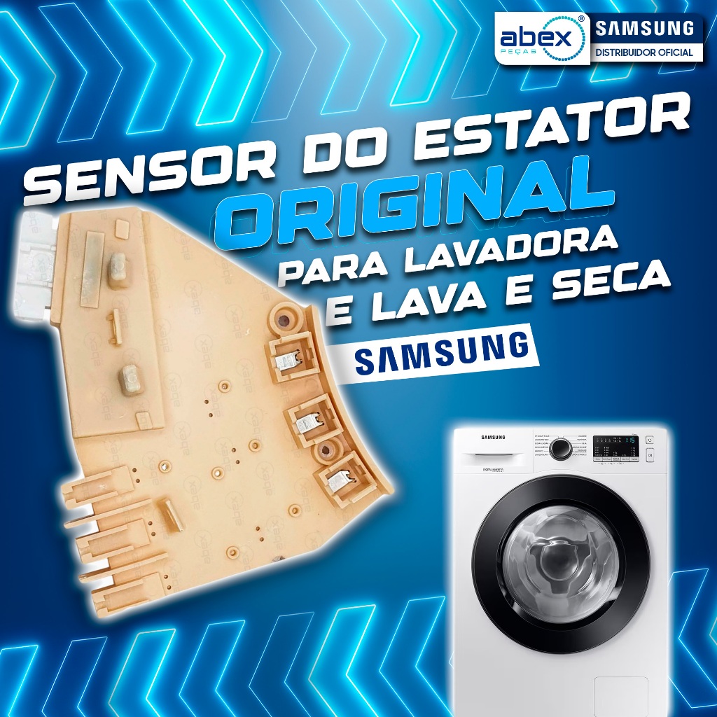 Sensor Estator Hall Lava E Seca Samsung WD10M WD11M WD10J WD11J WD106 WD856 DC31-00076A Original