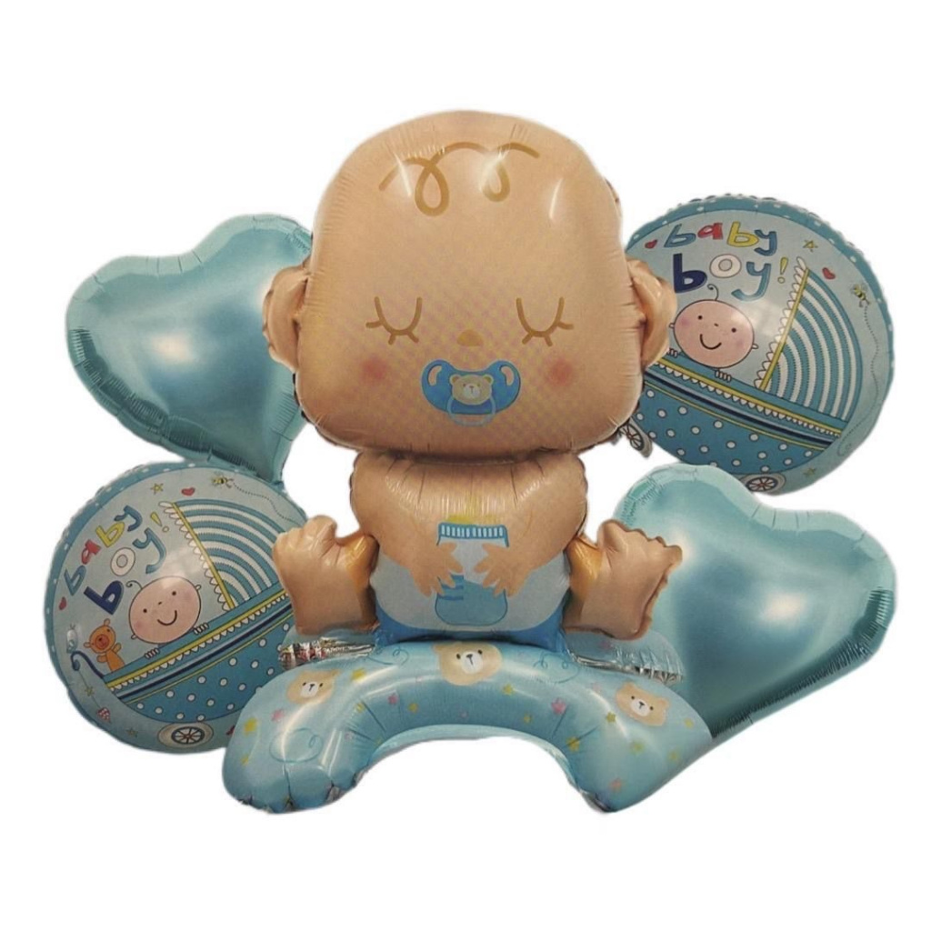 Kit 5 Balão Decoração Cha De Bebe ou Revelação Baby Girl e Baby Boy Rosa e azul em Oferta na Shopee