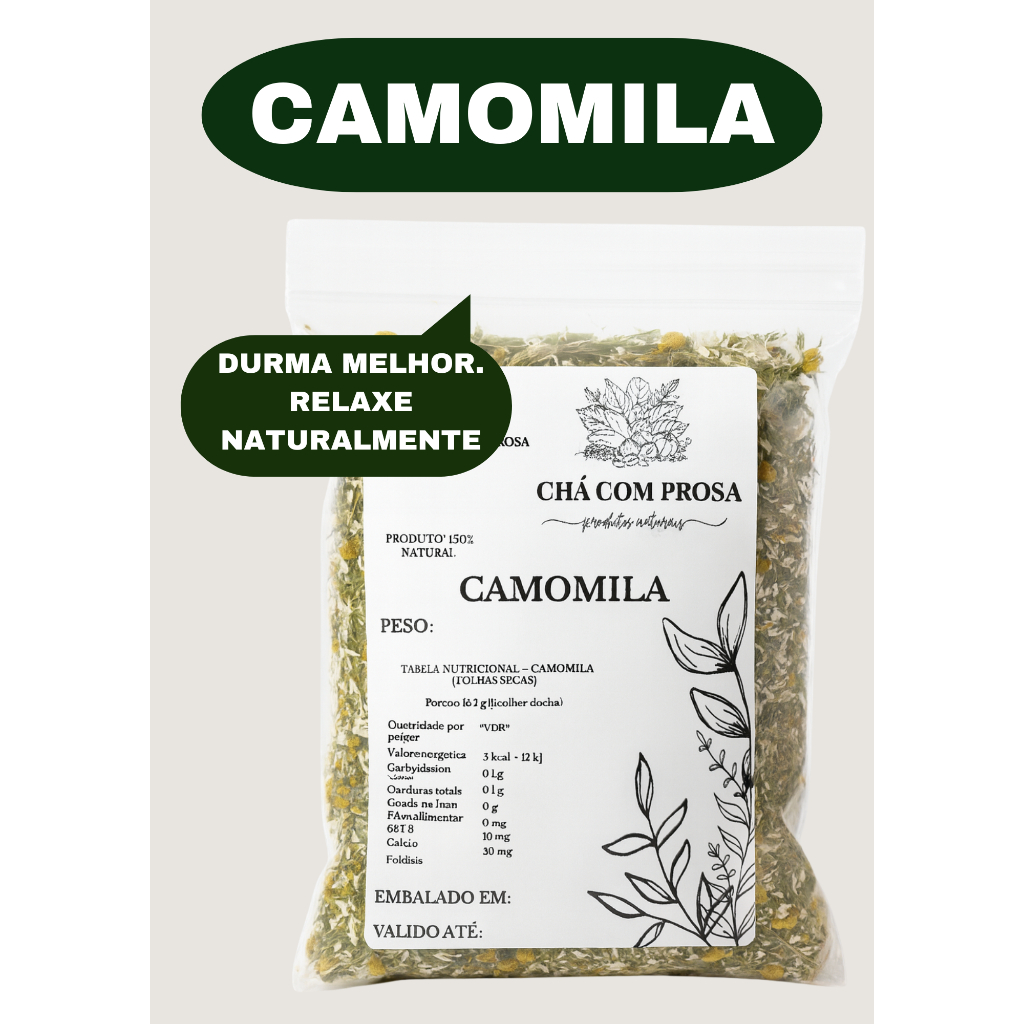 Imagem Flor de Camomila Para Chá - Calmante Natural e Relaxante