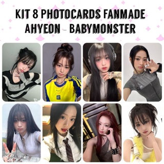 Kit 8 Photocards Fanmade Ahyeon Babymonster Kpop em Oferta na Shopee