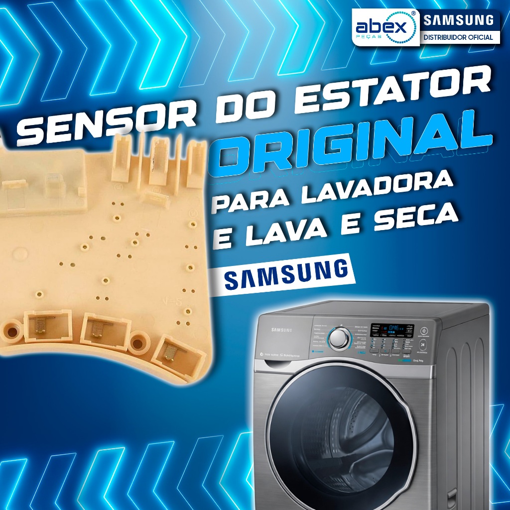 Sensor Do Estator Motor Lavadora Lava E Seca Samsung WD136 WD15K WD15H WF15K DC31-00098A Original