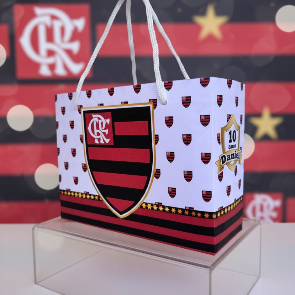 Sacolinha Surpresa personalizada FLA - Mengão - Personalizados SACOLAS  MENGO  -  PEGUE E MONTE